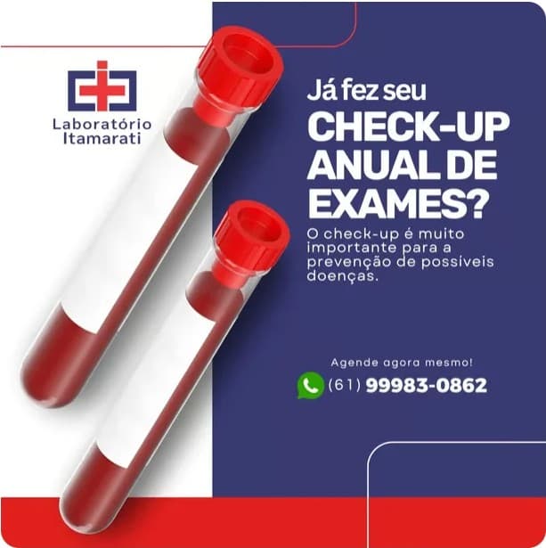 Laboratório Itamarati - Faça seu check-up anual de exames - Prevenção de doenças em Brasília